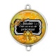 Connecteur Cabochon Argent - bouder c'est un truc de princesse