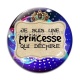 Cabochon Verre - je suis une princesse qui déchire