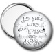 Miroir de poche - je suis une princesse qui déchire