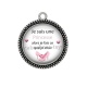 Pendentif Cabochon Argent - je suis une princesse alors je fais se que je veux