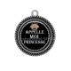 Pendentif Cabochon Argent - appelle moi princesse
