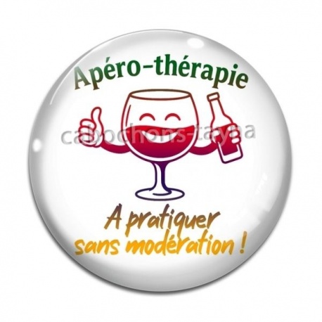 Cabochon Verre - apéro thérapie à pratiquer sans modération