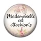 Cabochon Résine - mademoiselle est attachiante