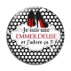 Cabochon Verre - je suis une emmerdeuse et j'adore ça