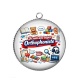 Pendentif Cabochon Argent - je suis une super orthophoniste