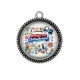 Pendentif Cabochon Argent - je suis une super orthophoniste