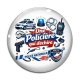 Cabochon Verre - une policière qui déchire