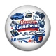 Cabochon Résine - un super gendarme
