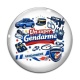 Cabochon Verre - un super gendarme