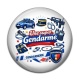 Cabochon Résine - une super gendarme