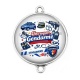 Connecteur Cabochon Argent - une super gendarme