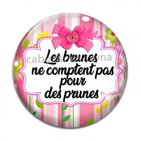 Cabochon Verre - brunes