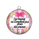 Pendentif Cabochon Argent - brunes