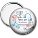 Miroir de poche - j'peux pas j'ai patinage