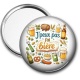 Miroir de poche - j'peux pas j'ai bière