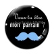 Cabochon Verre - veux tu être mon parrain