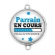 Connecteur Cabochon Argent - parrain en cours 