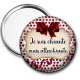 Miroir de poche - je suis chiante mais attachiante