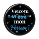Cabochon Résine - veux tu être mon parrain