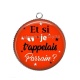 Pendentif Cabochon Argent - et si je t'appelais parrain