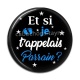 Cabochon Résine - et si je t'appelais parrain