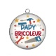 Pendentif Cabochon Argent - papy bricoleur