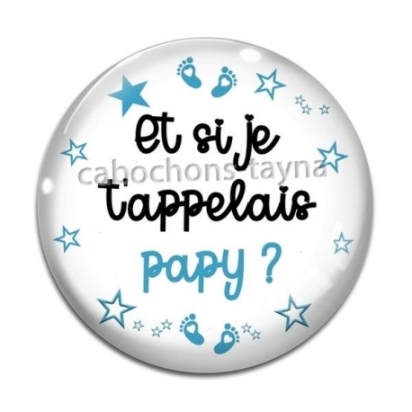 Cabochon Verre - et si je t'appelais papy
