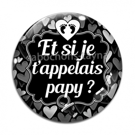 Cabochon Verre - et si je t'appelais papy