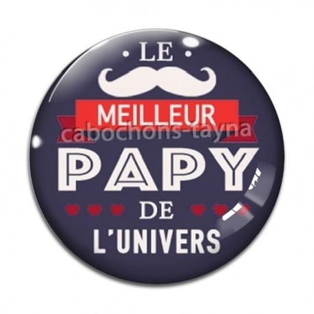 Cabochon Verre - le meilleur papy
