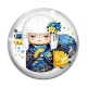 Cabochon Verre - kokeshi