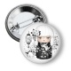 Badge - kokeshi