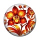 Cabochon Résine - fleur exotique