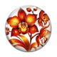 Cabochon Verre - fleur exotique
