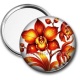 Miroir de poche - fleur exotique
