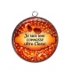 Pendentif Cabochon Argent - je suis une connasse ultra classe