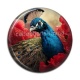 Cabochon Résine - paon