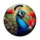 Cabochon Verre - paon