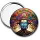 Miroir de poche - arbre de vie bouddha