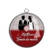 Pendentif Cabochon Argent - meilleure témoin