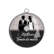 Pendentif Cabochon Argent - meilleure témoin
