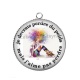 Pendentif Cabochon Argent - je devrais perdre du poids mais je n'aime pas perdre