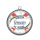 Pendentif Cabochon Argent - meilleur témoin