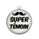 Pendentif Cabochon Argent - super témoin