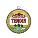 Pendentif Cabochon Argent - meilleur témoin