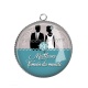 Pendentif Cabochon Argent - meilleure témoin