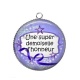 Pendentif Cabochon Argent - une super demoiselle d'honneur