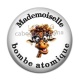 Cabochon Résine - mademoiselle bombe atomique