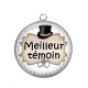 Pendentif Cabochon Argent - meilleur témoin