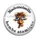 Cabochon Verre - mademoiselle bombe atomique