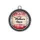Pendentif Cabochon Argent - meilleure témoin